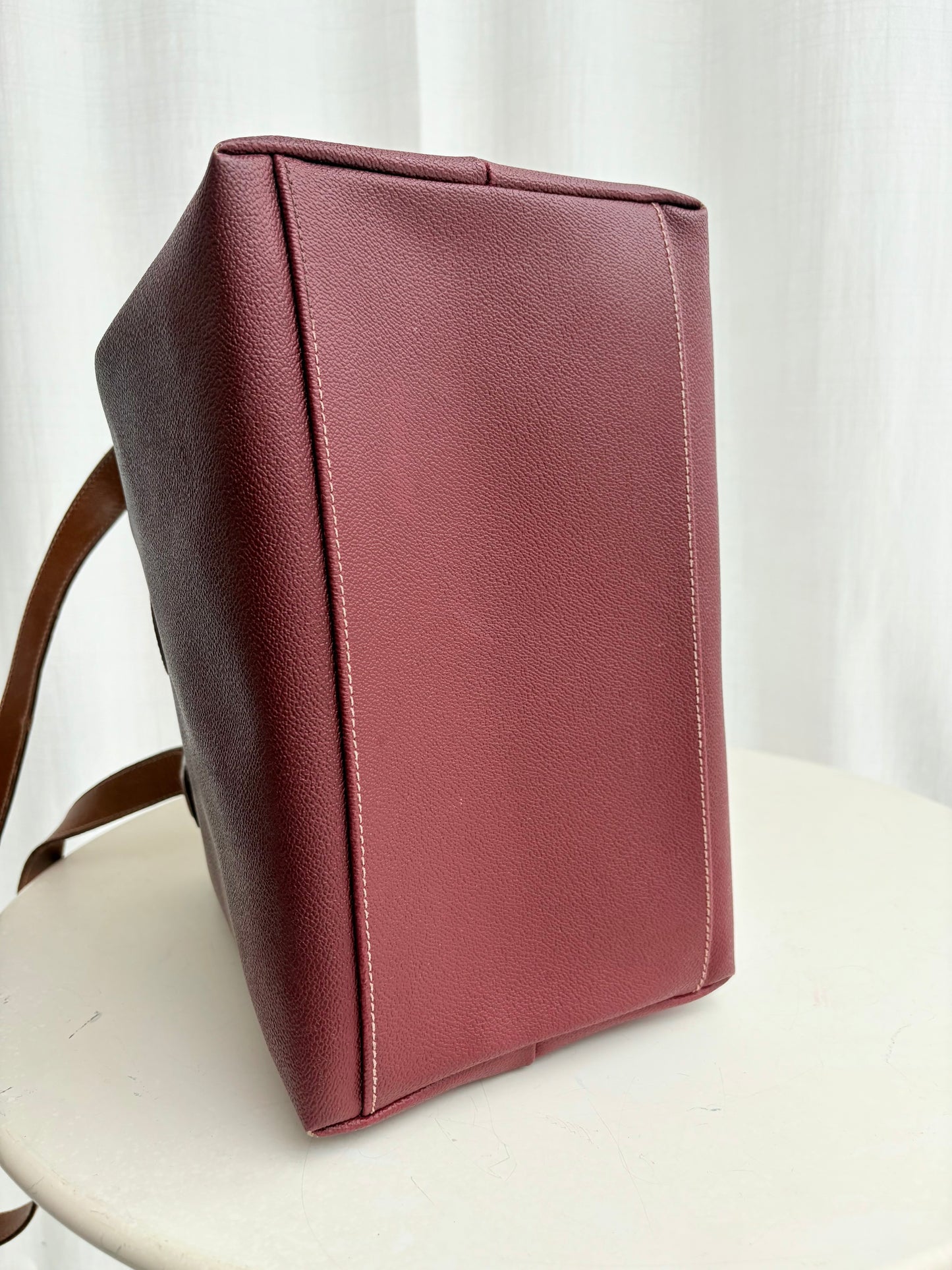 Borsa burgundi a tracolla Trussardi