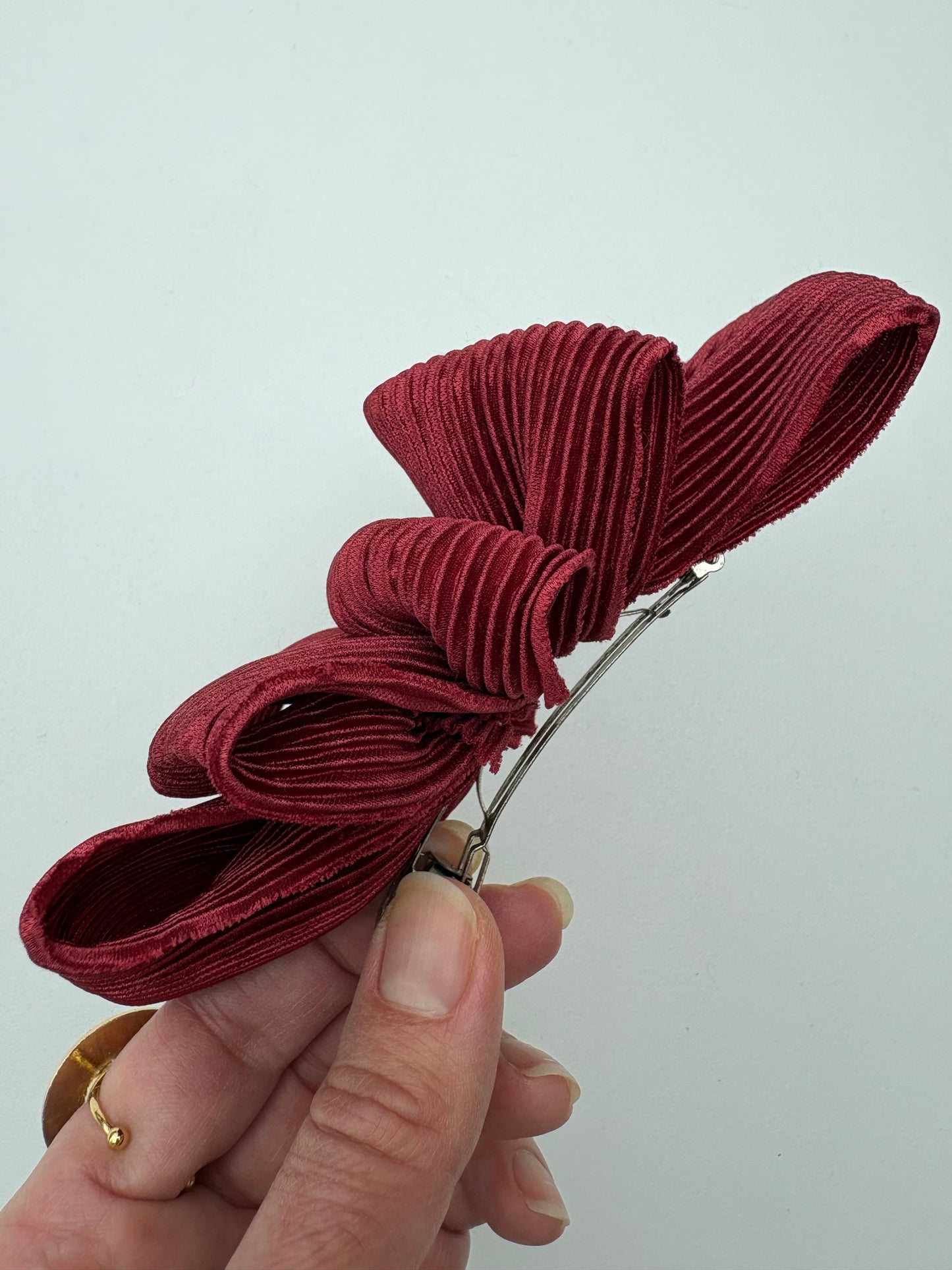 Fiocco bordeaux per capelli