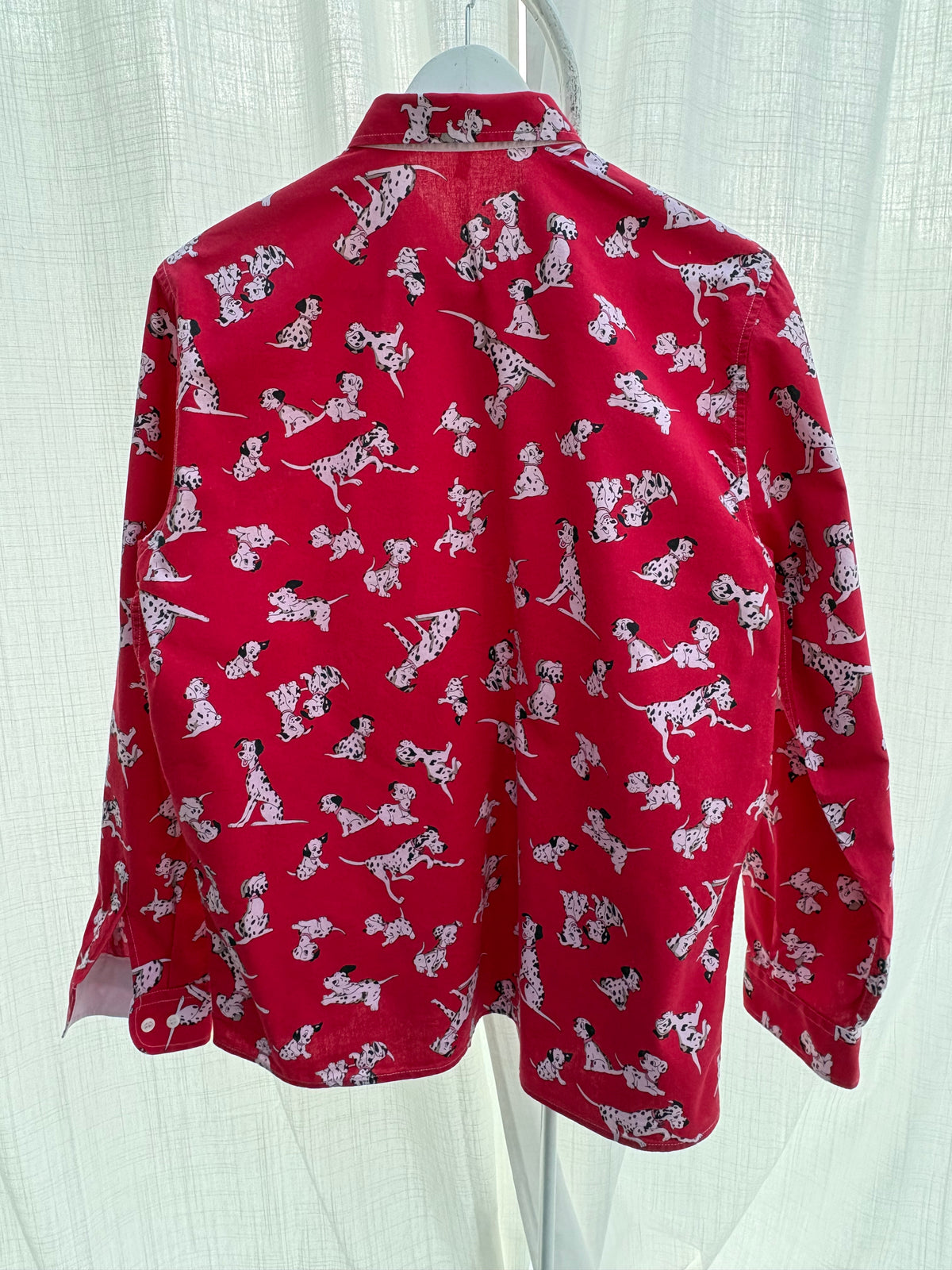 Camicia Schvili rossa con dalmata