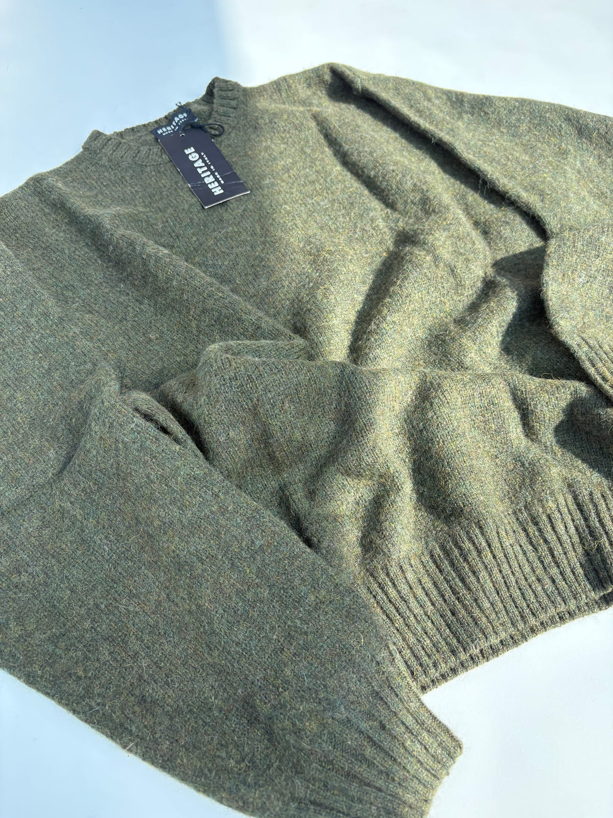 Pull girocollo verde