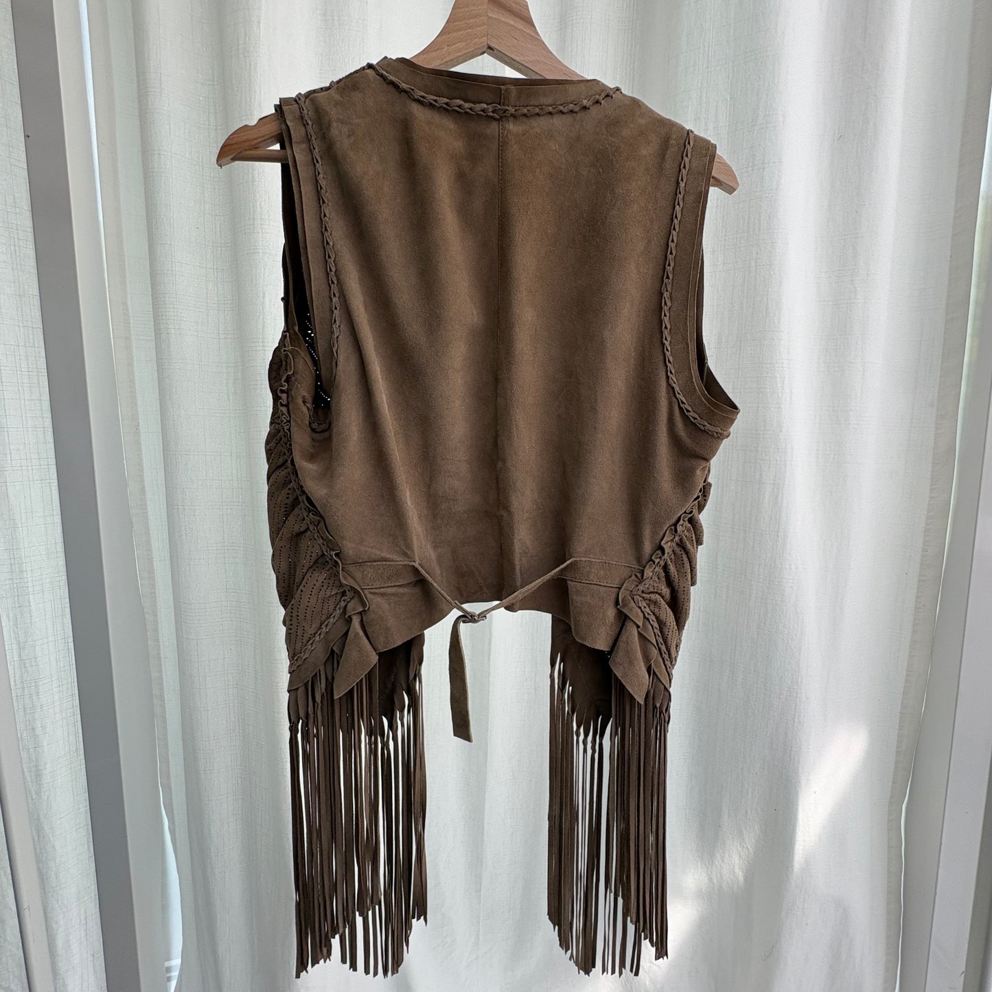 Gilet pelle scamosciata Roberto Cavalli