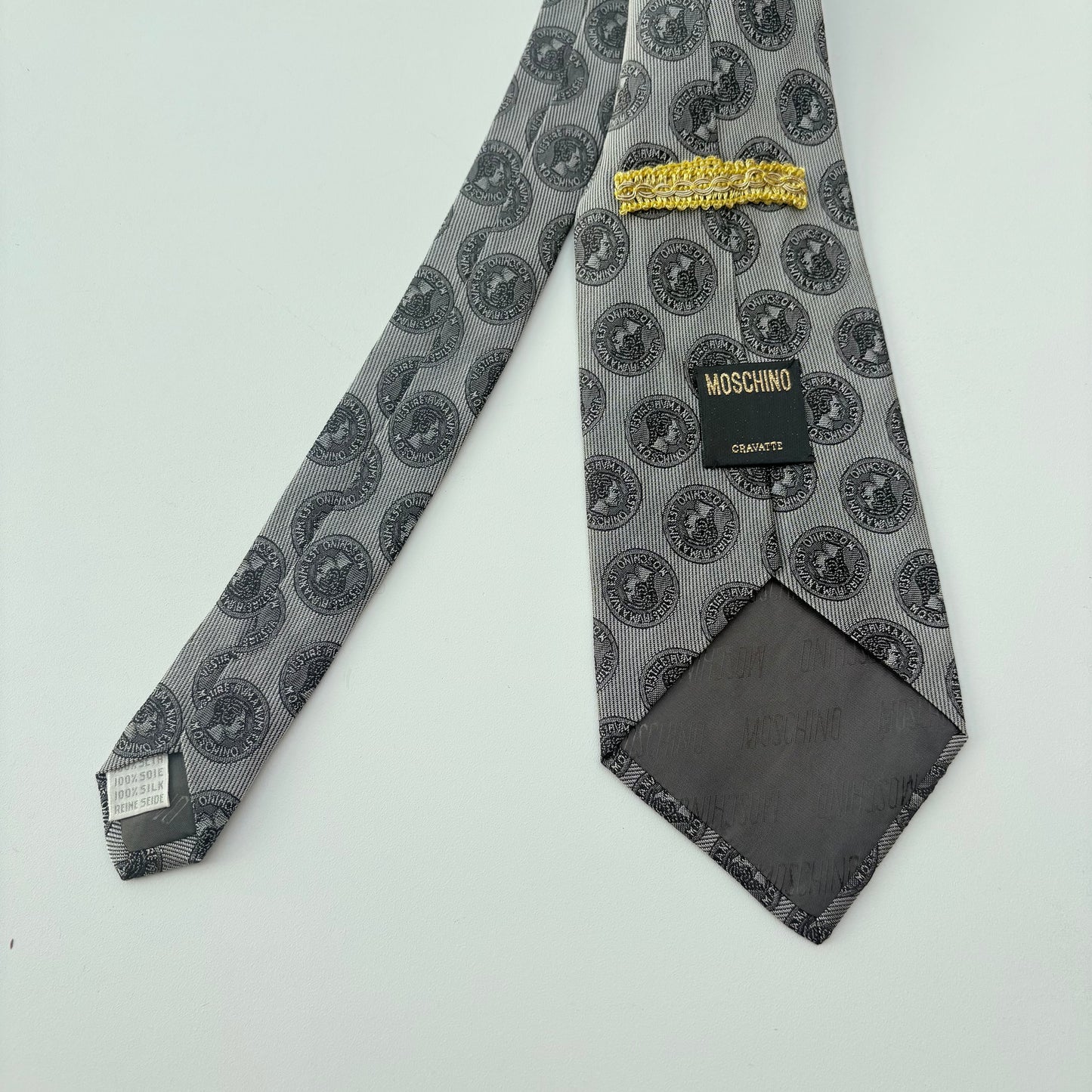 Moschino cravatta grigia