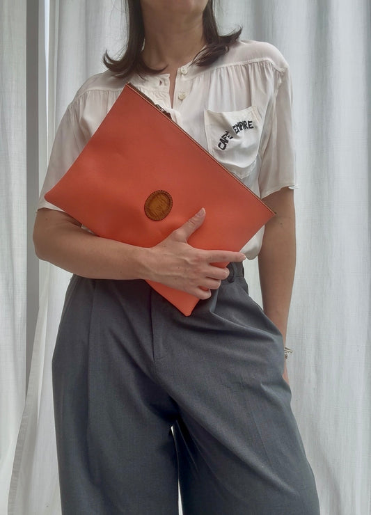 Trussardi Pochette/ busta piatta albicocca