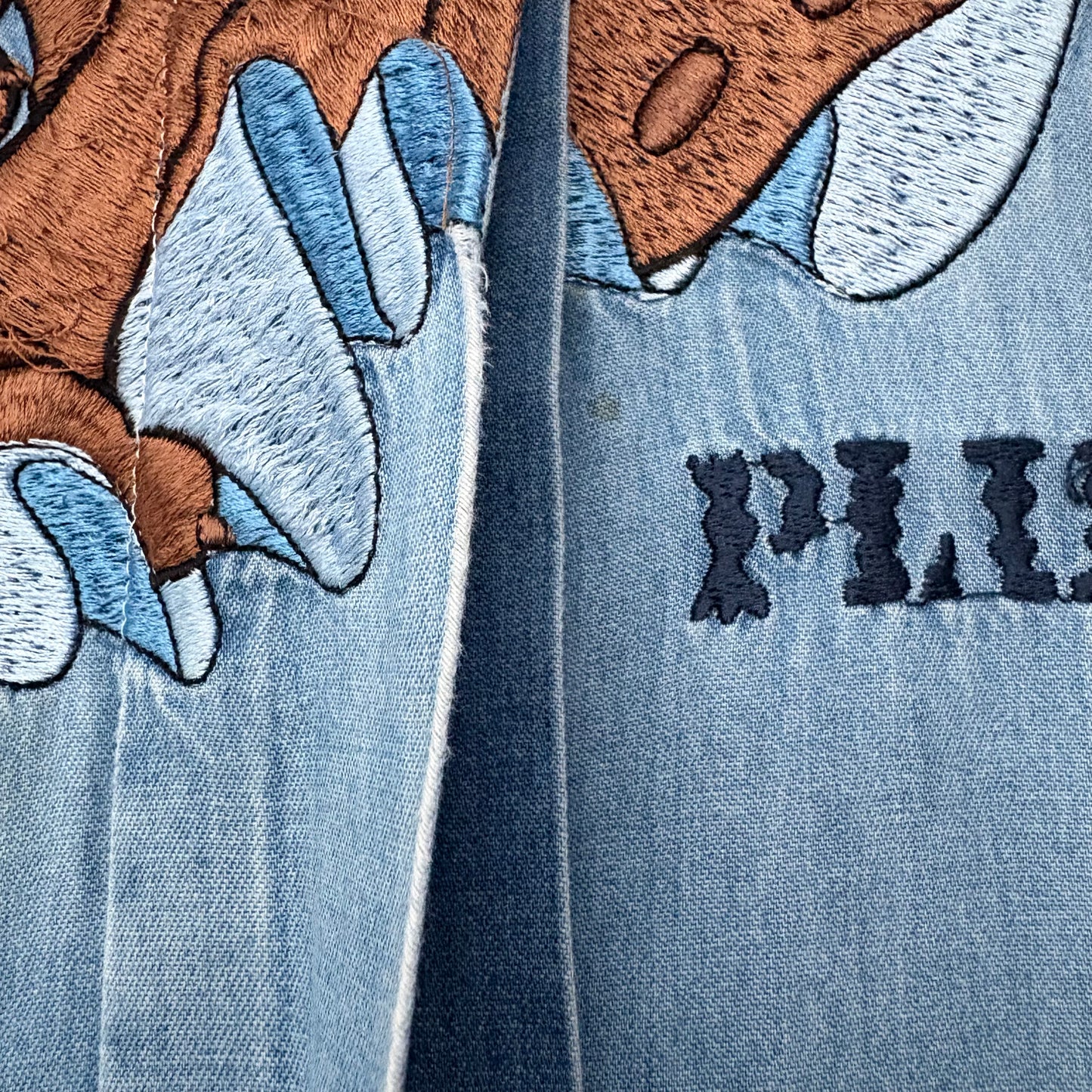 Pluto denim con difetti