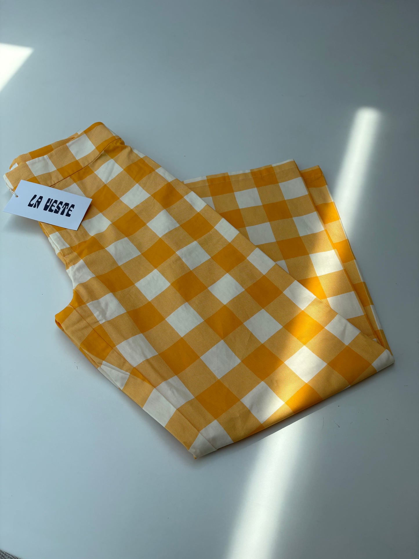 Pantaloni check La Veste
