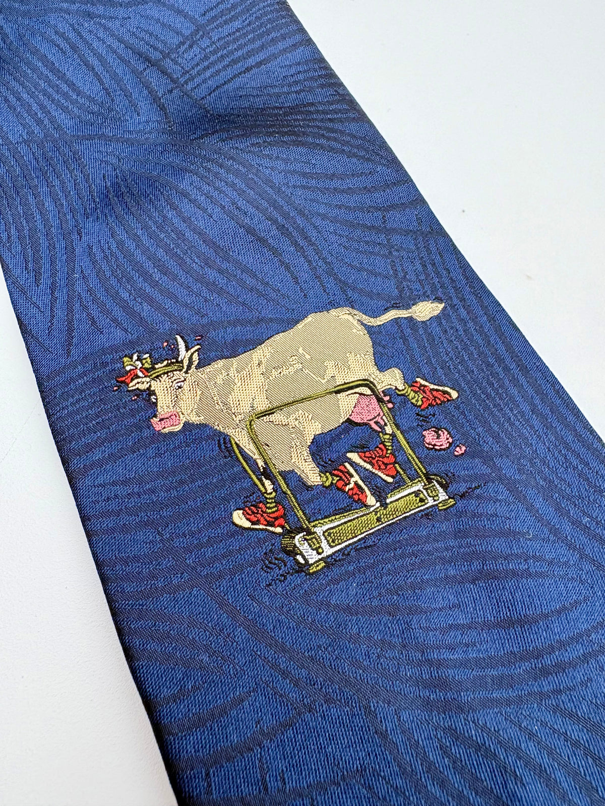 Cravatta Moschino con mucca