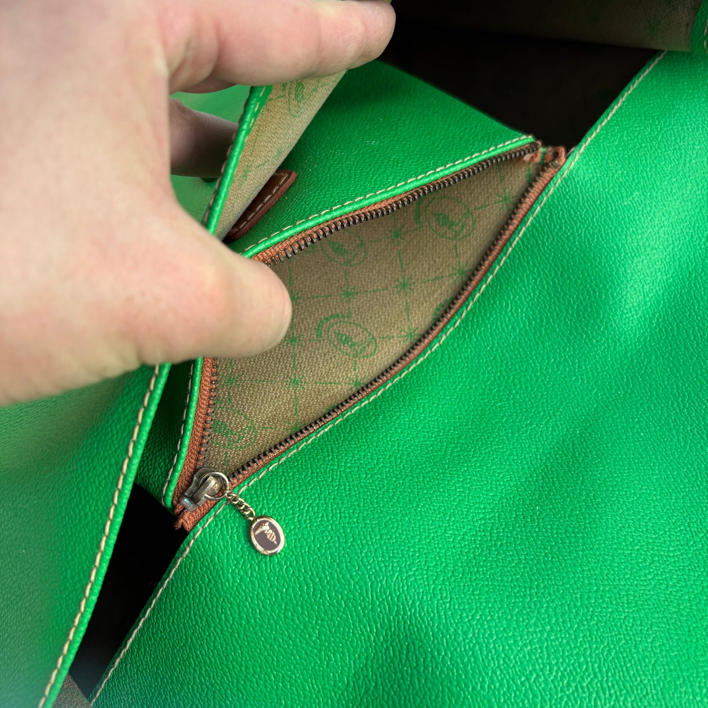 Trussardi maxi busta verde