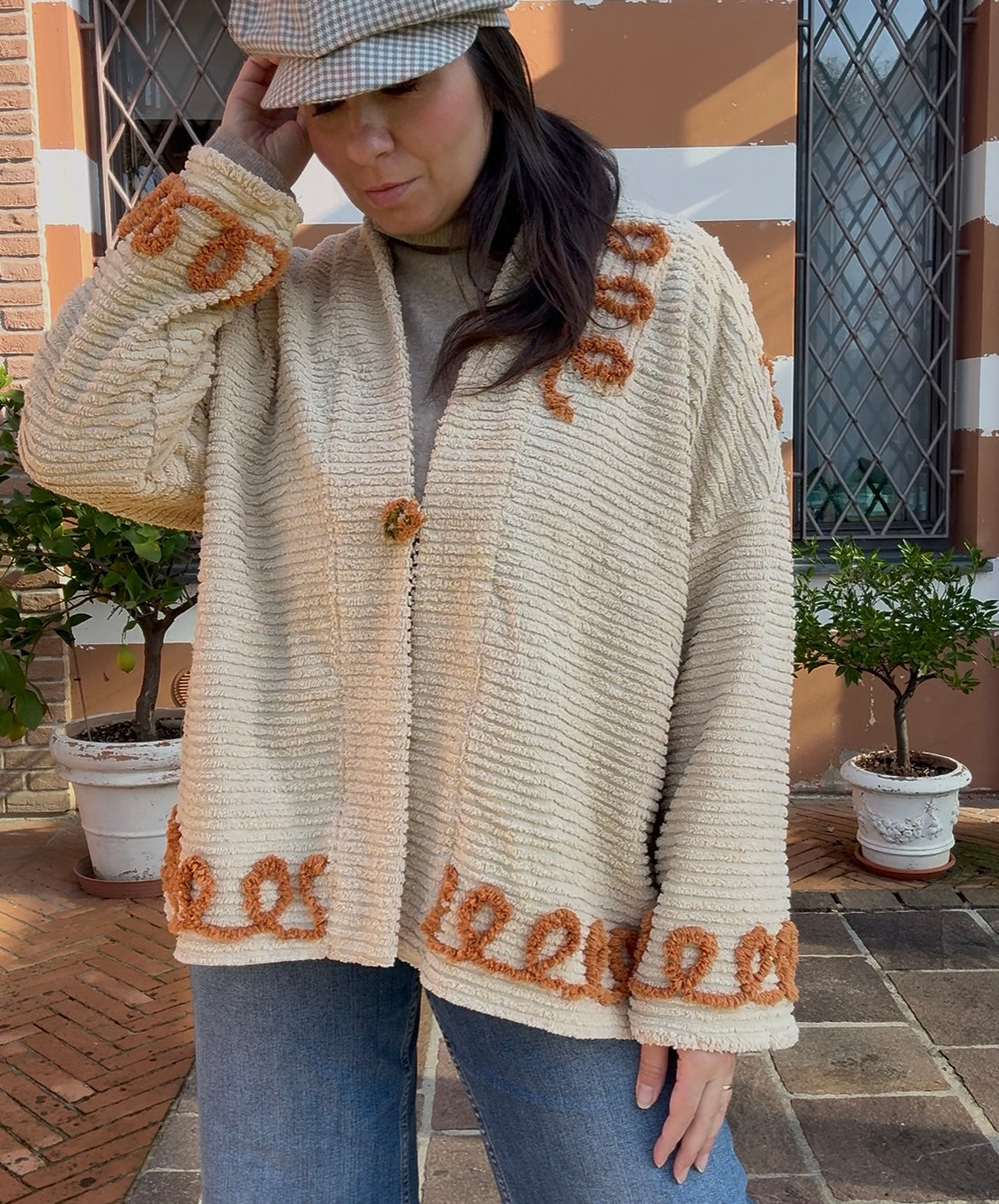 Giacca vestaglia bottone