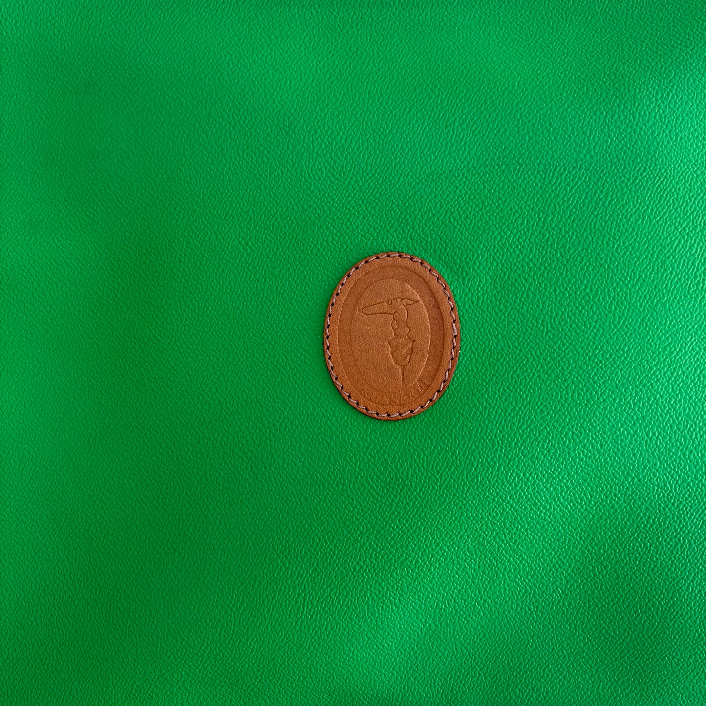 Busta piatta verde Trussardi