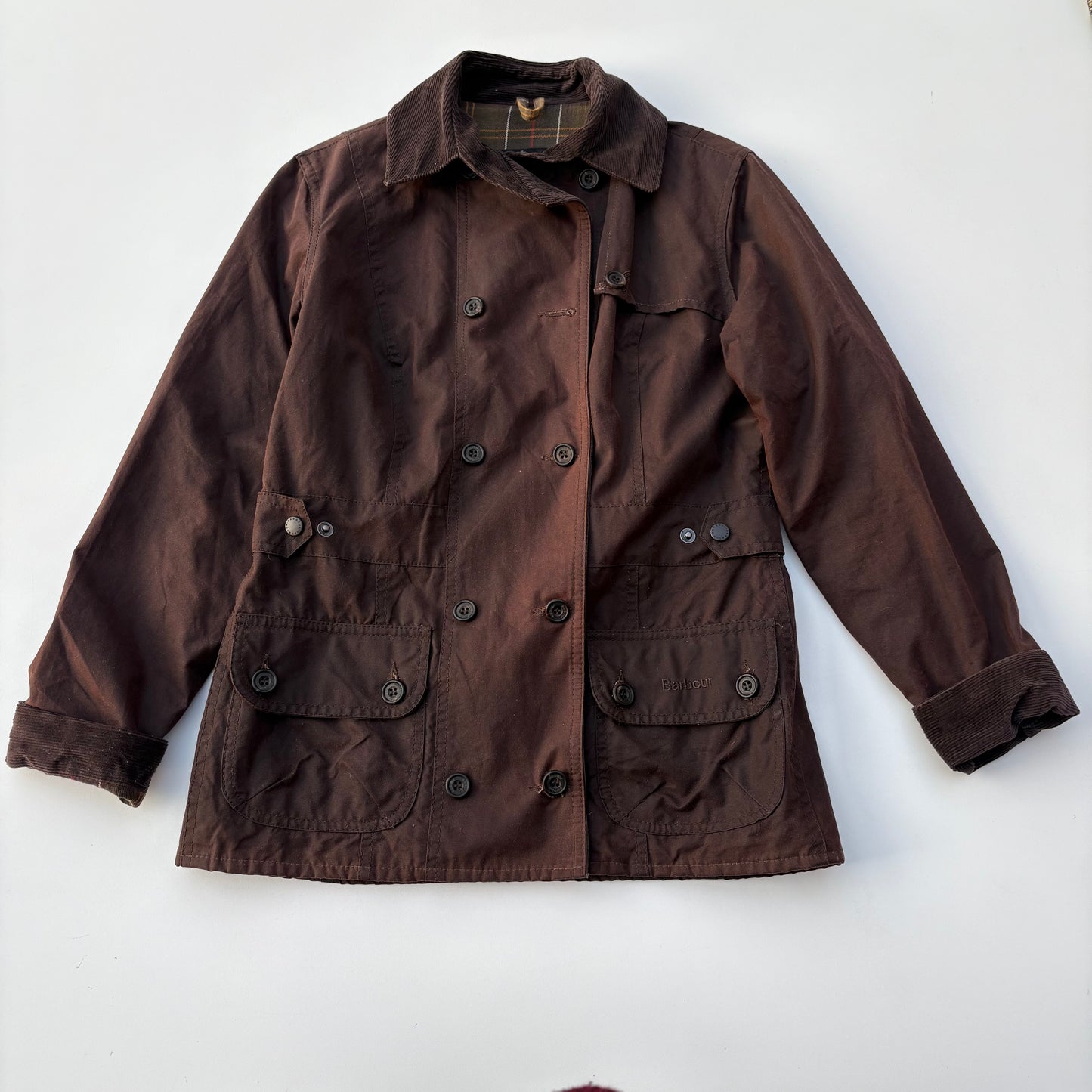 Barbour double breasted jacket