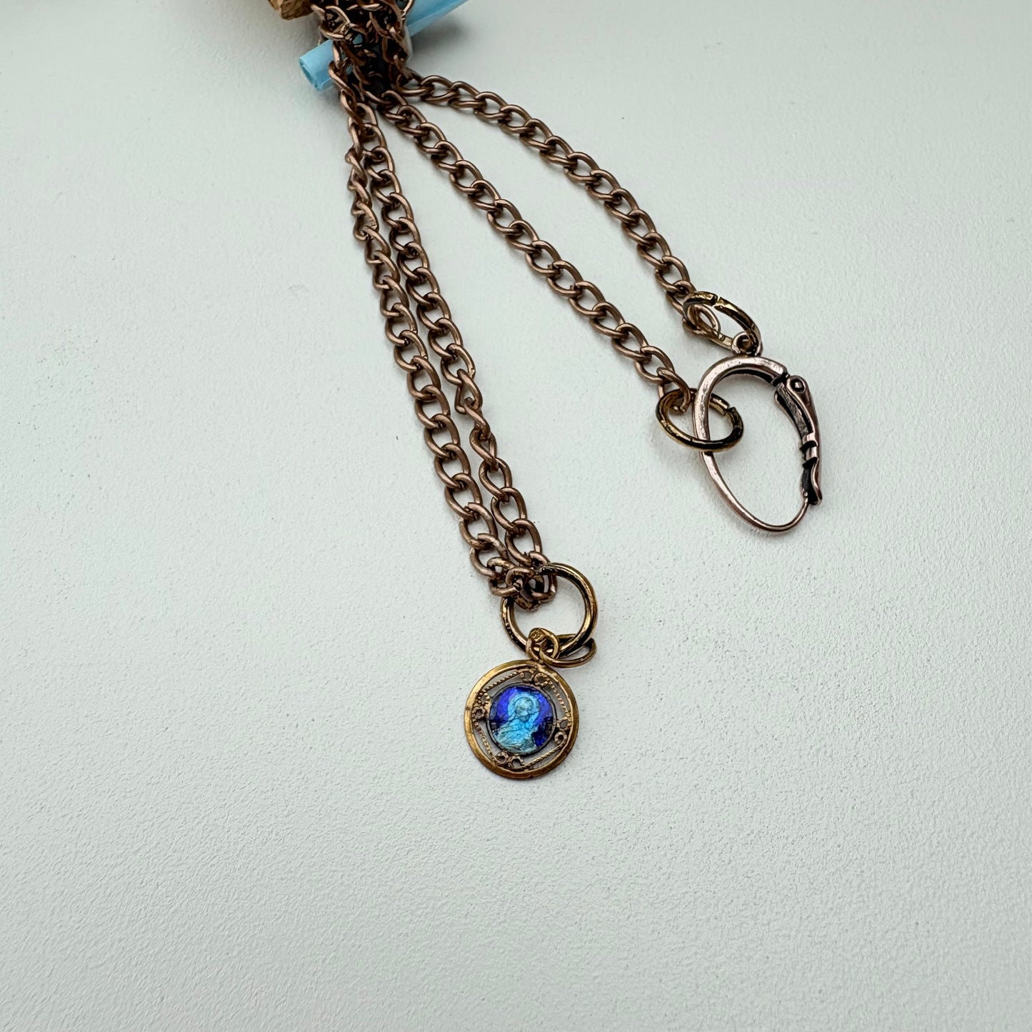 Collanina con madonnina double-brunito