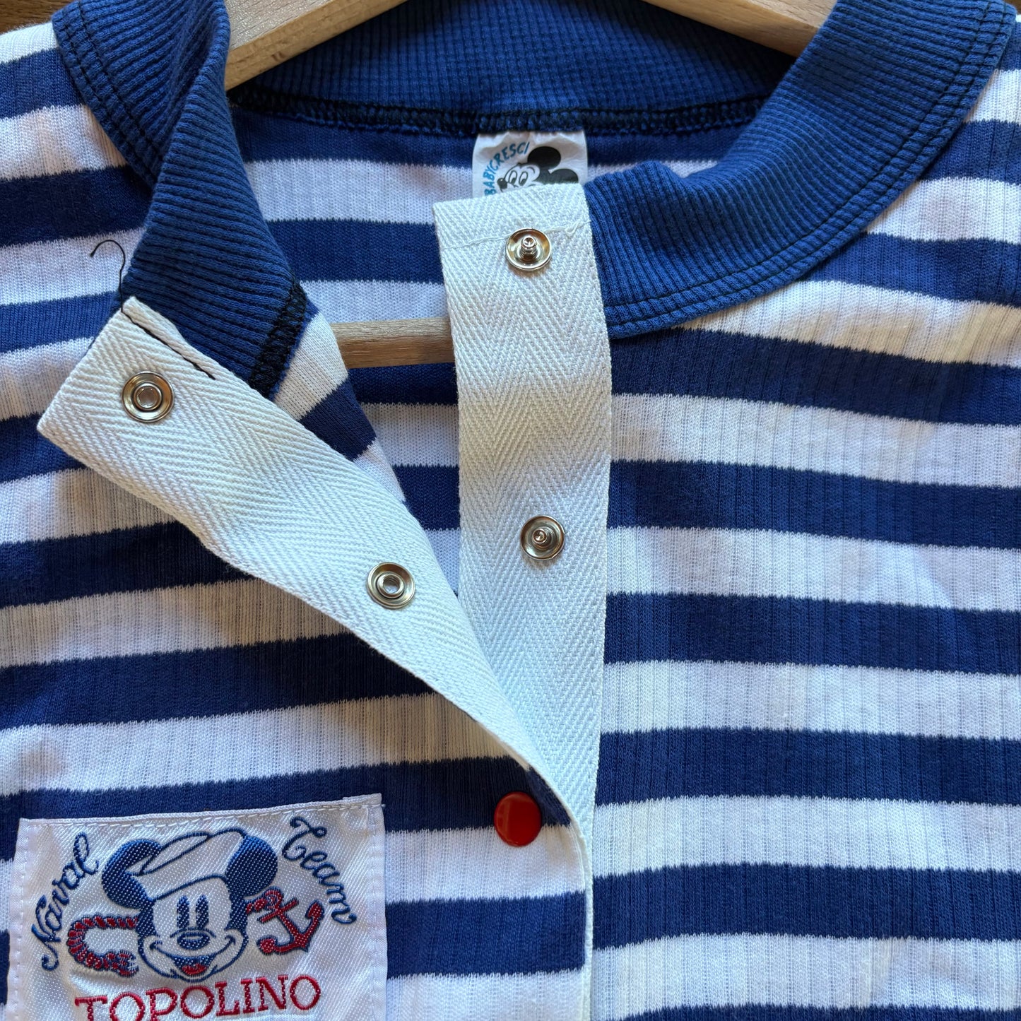Crop top a righe Topolino