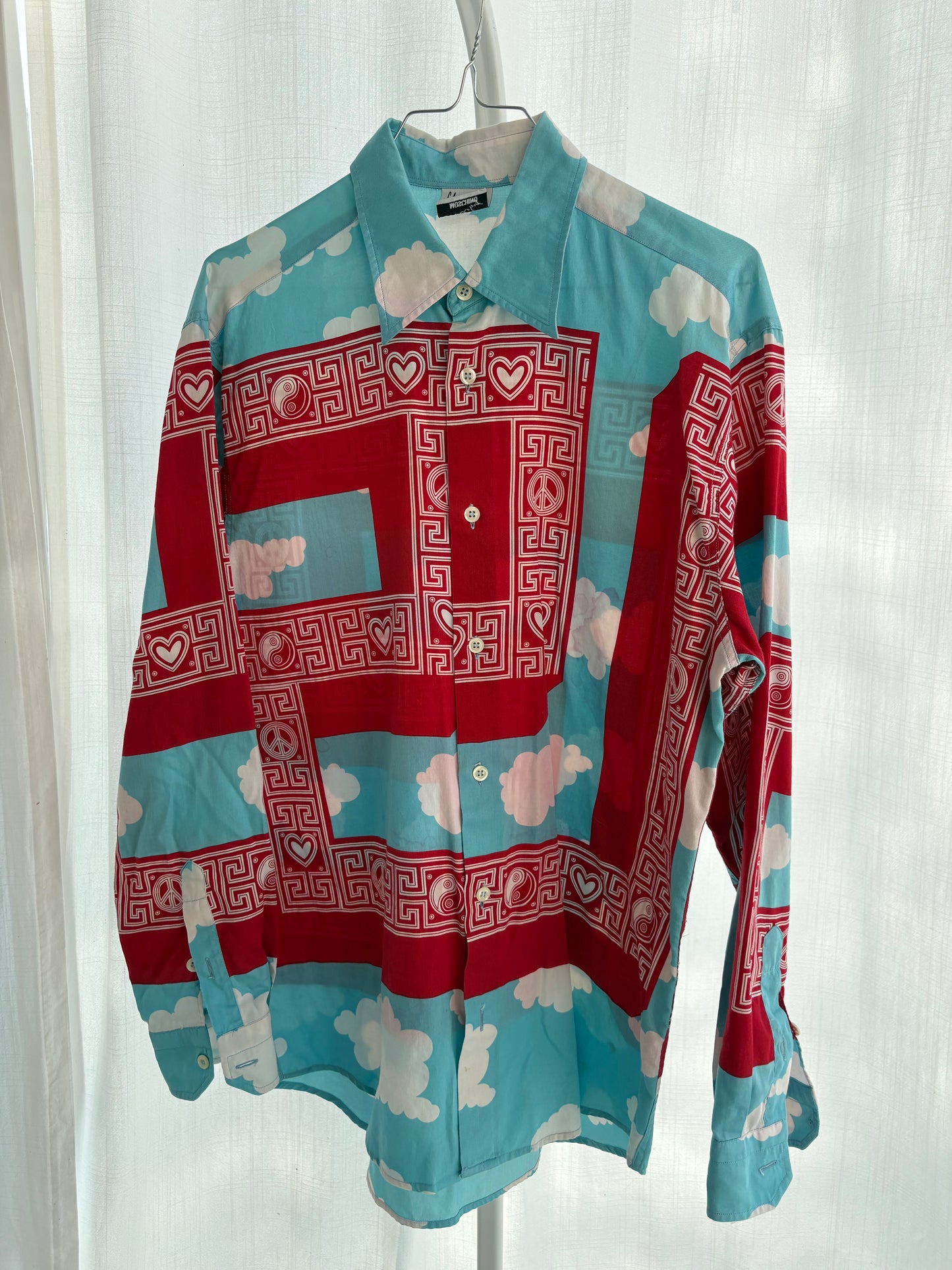 Moschino shirt “peace & love and nuvole”