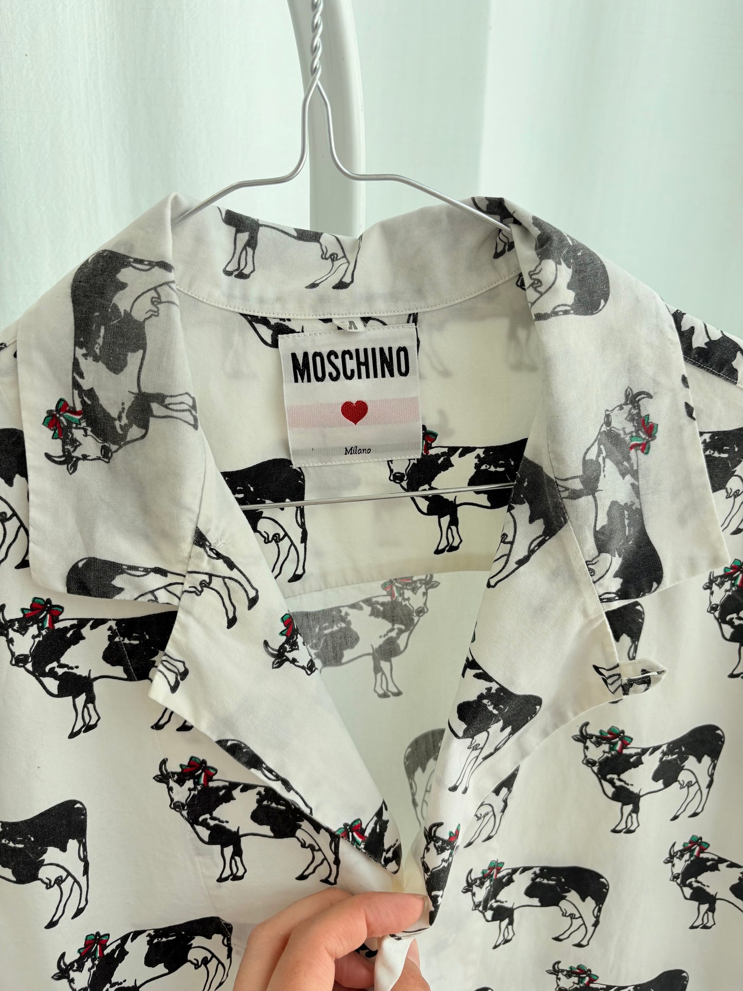 Moschino shirt con mucca