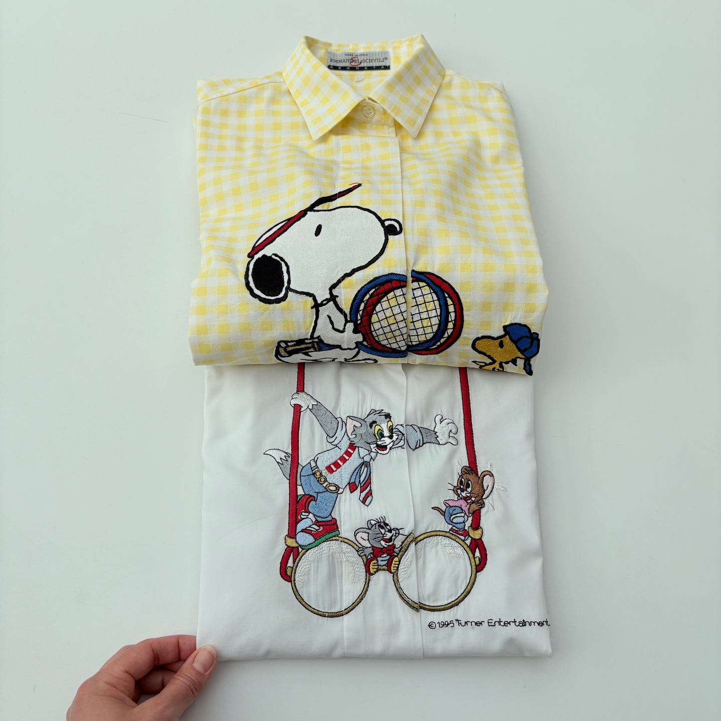 Snoopy a quadretti gialli camicia