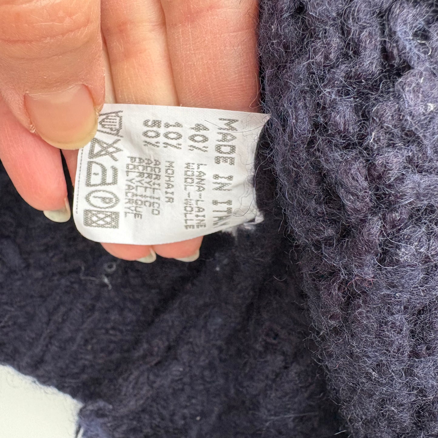 Paperino Pull collo alto con mohair