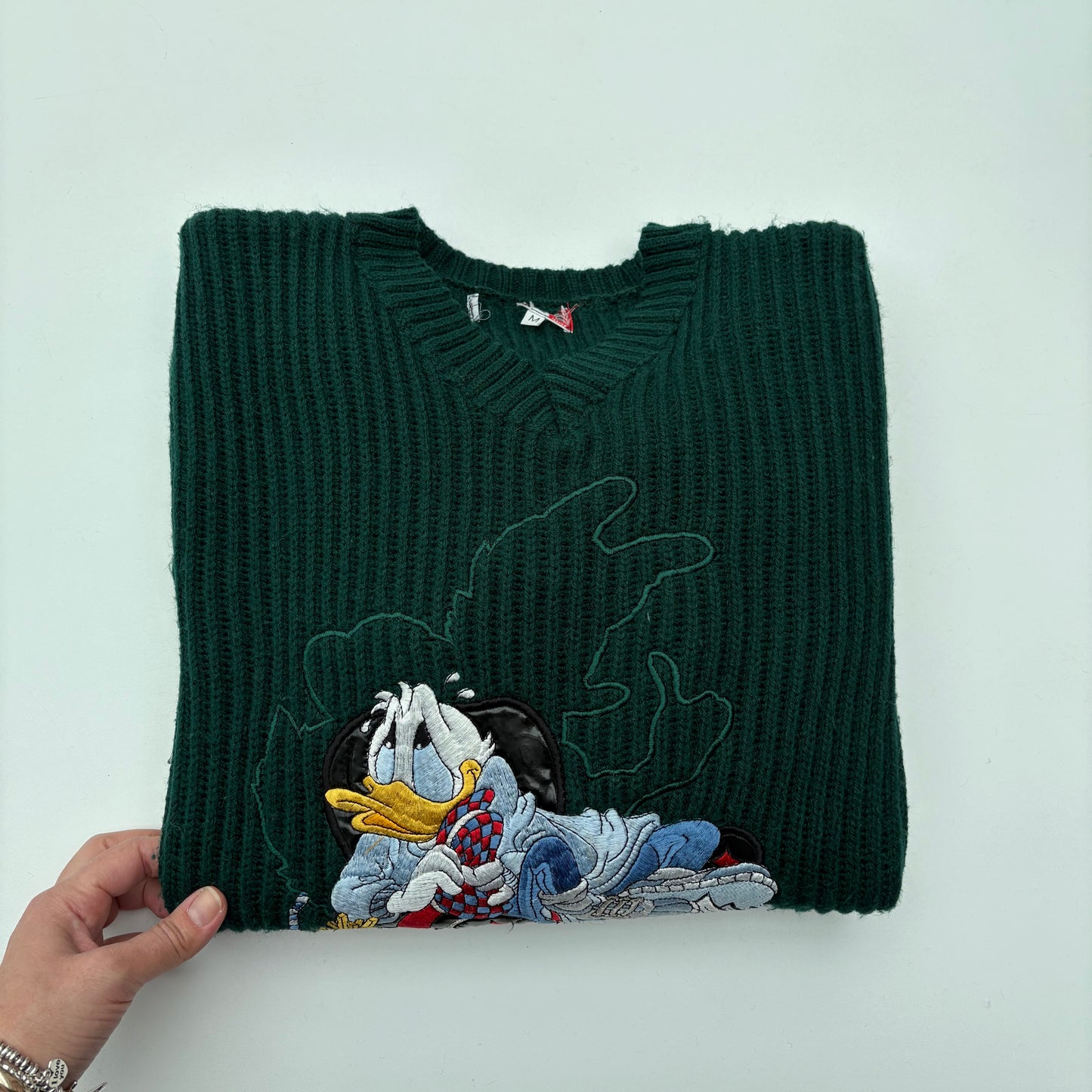 Paperino pullover verde bosco
