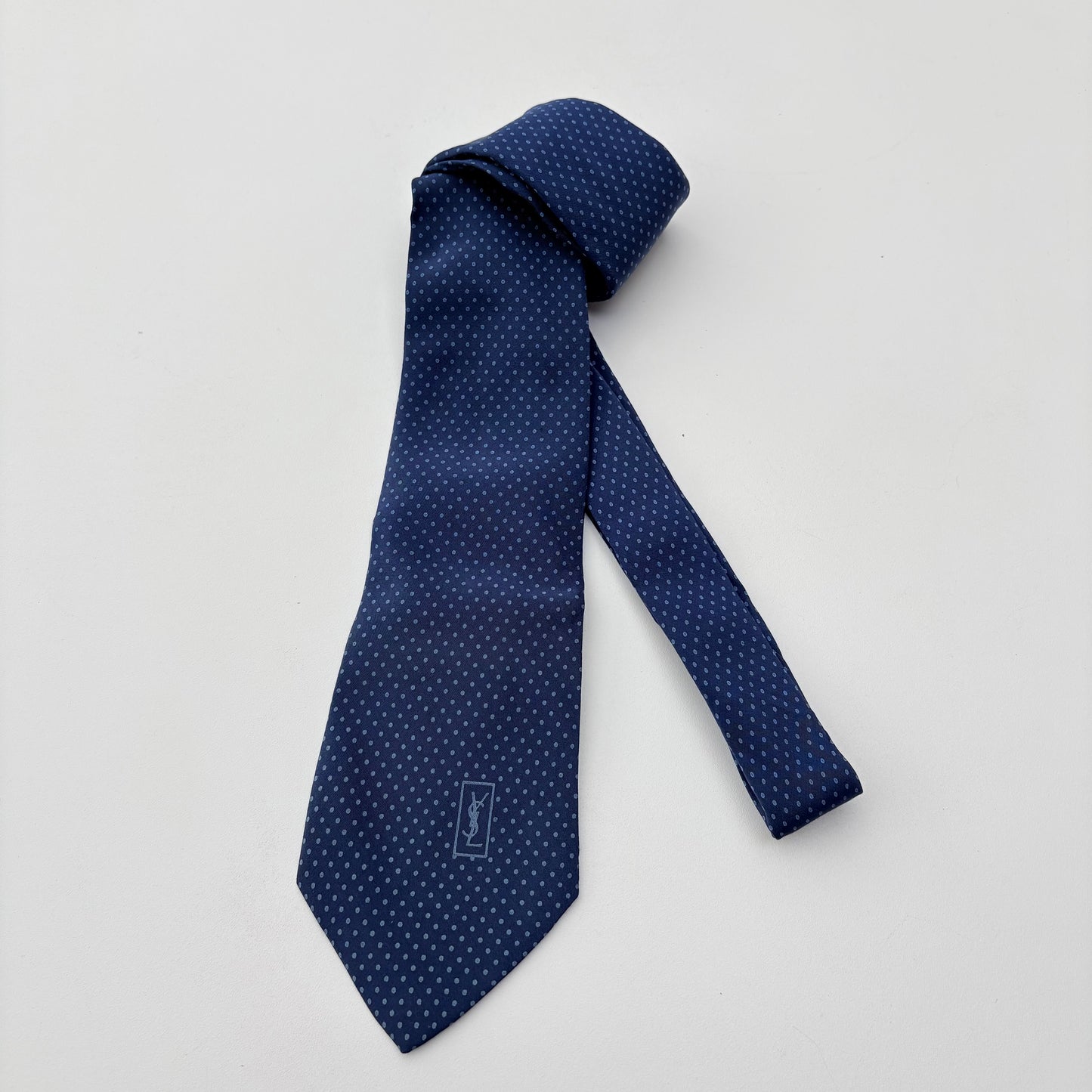 YSL cravatta pois