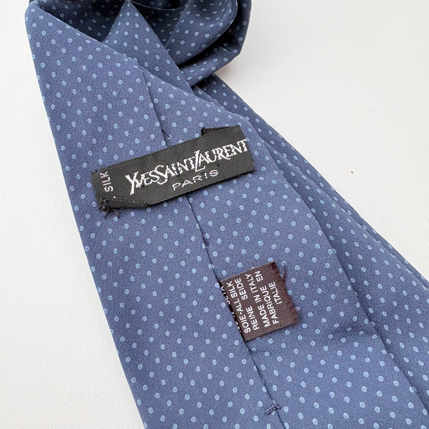 YSL cravatta pois