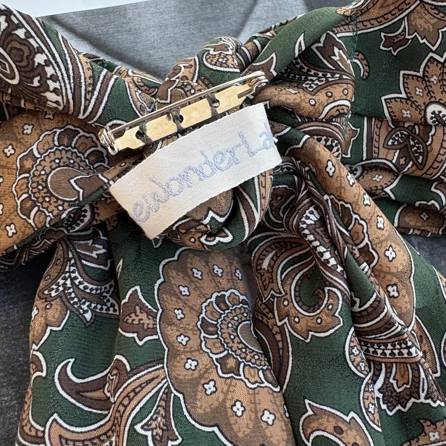 Fiocco paisley verde