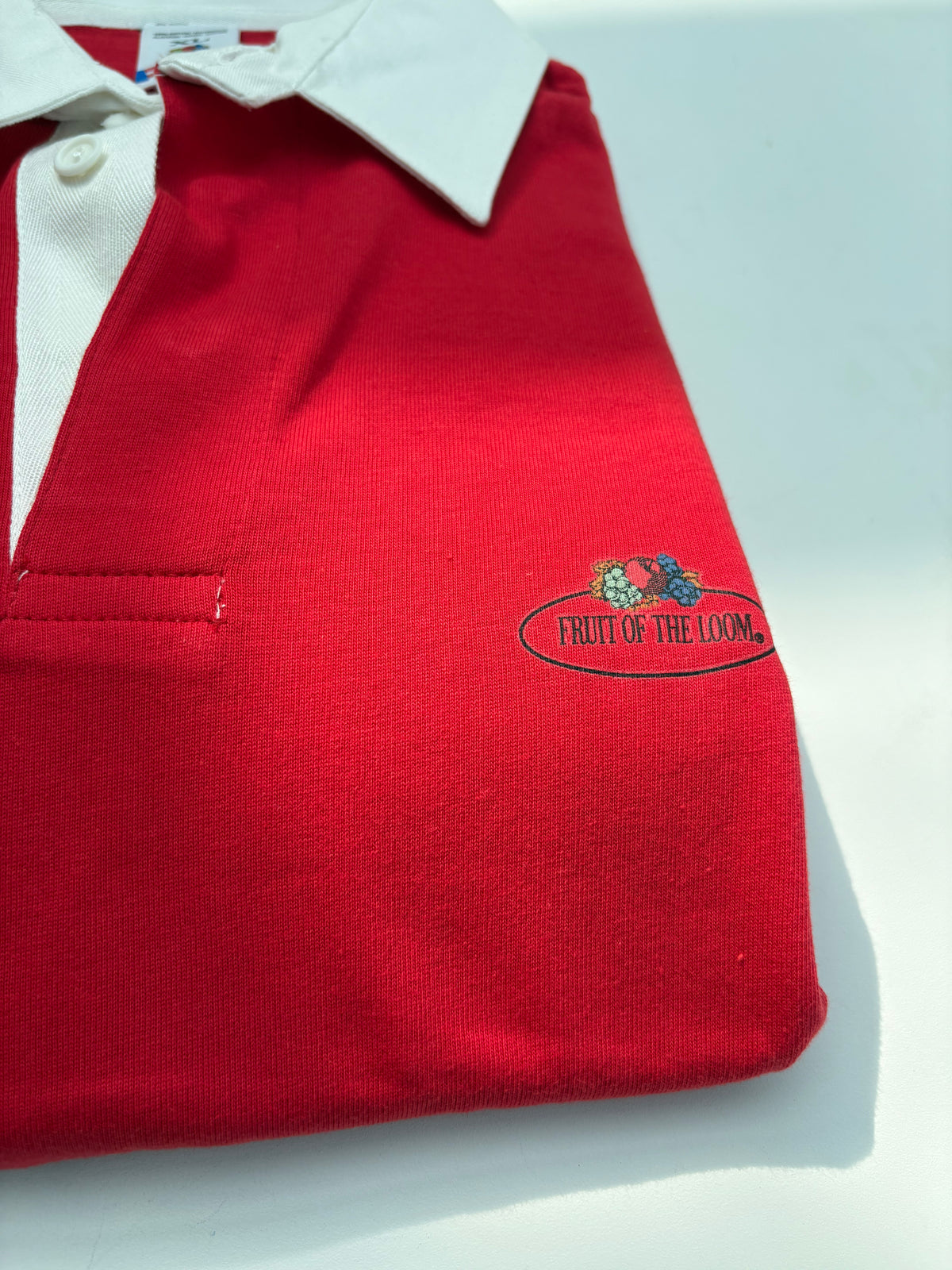Polo rugby Fruit of the loom rossa