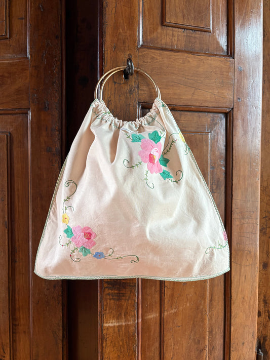 Titina’s bag fiori applicati