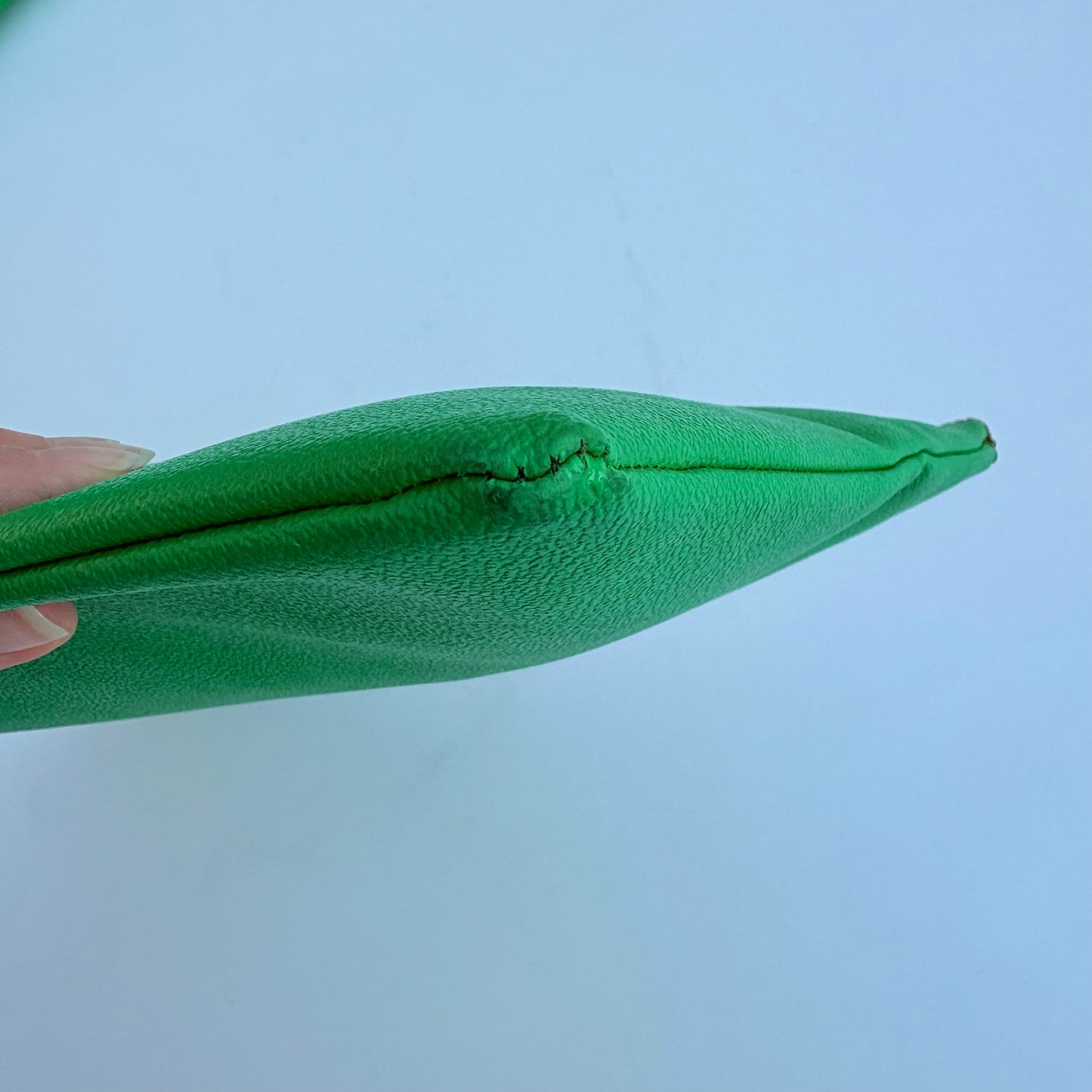 Busta piatta verde Trussardi