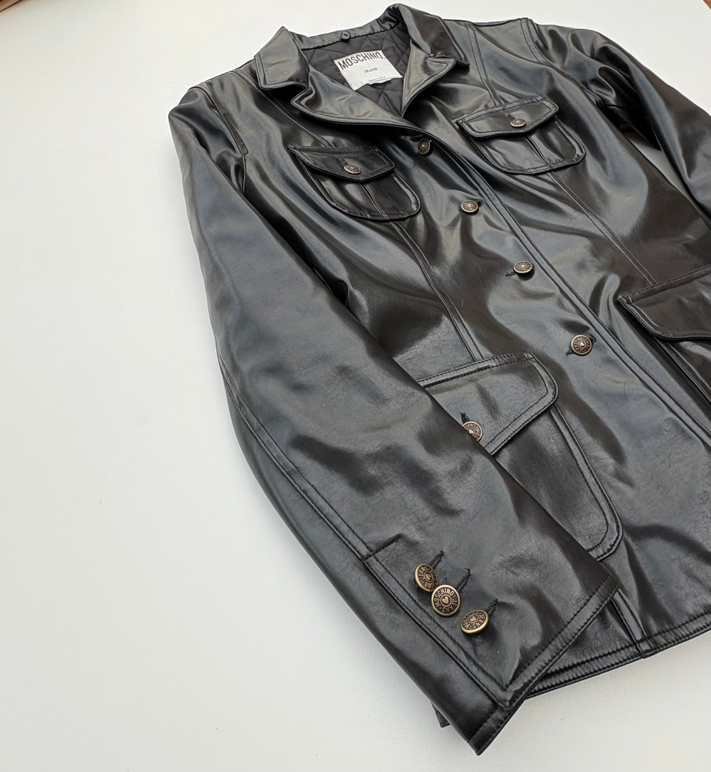 Moschino blazer similpelle