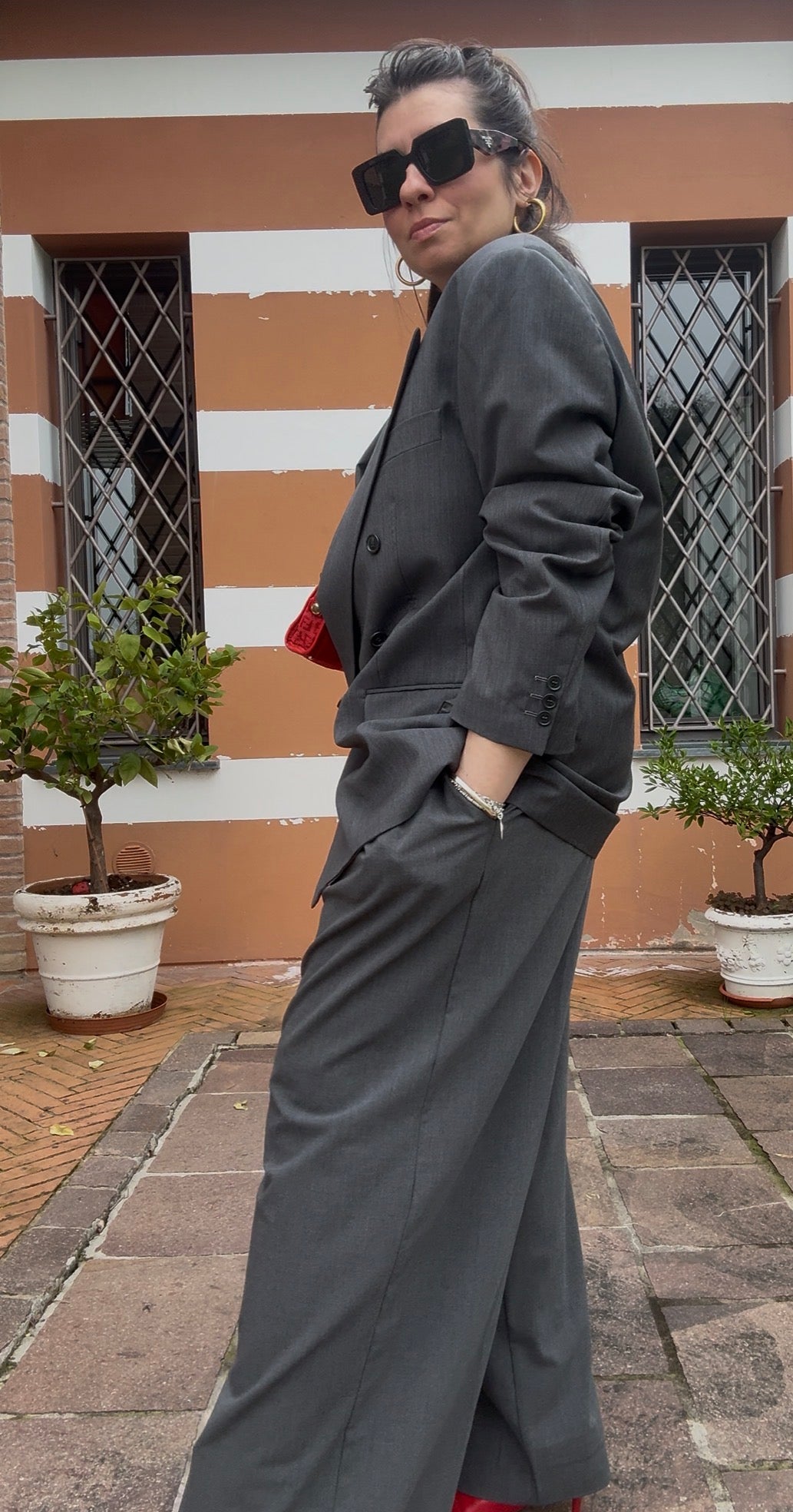 Blazer Doppiopetto grigio