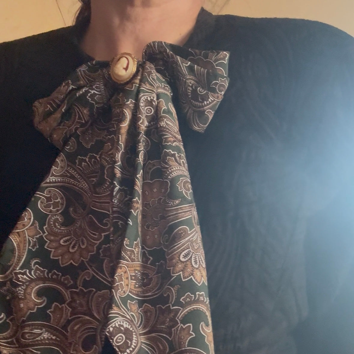 Fiocco paisley verde