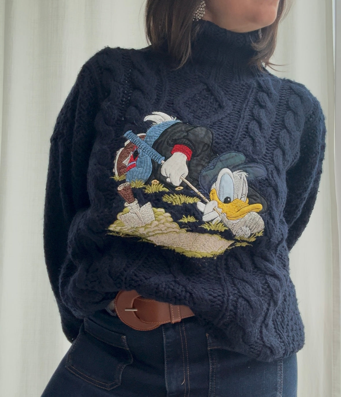 Paperino pullover collo alto