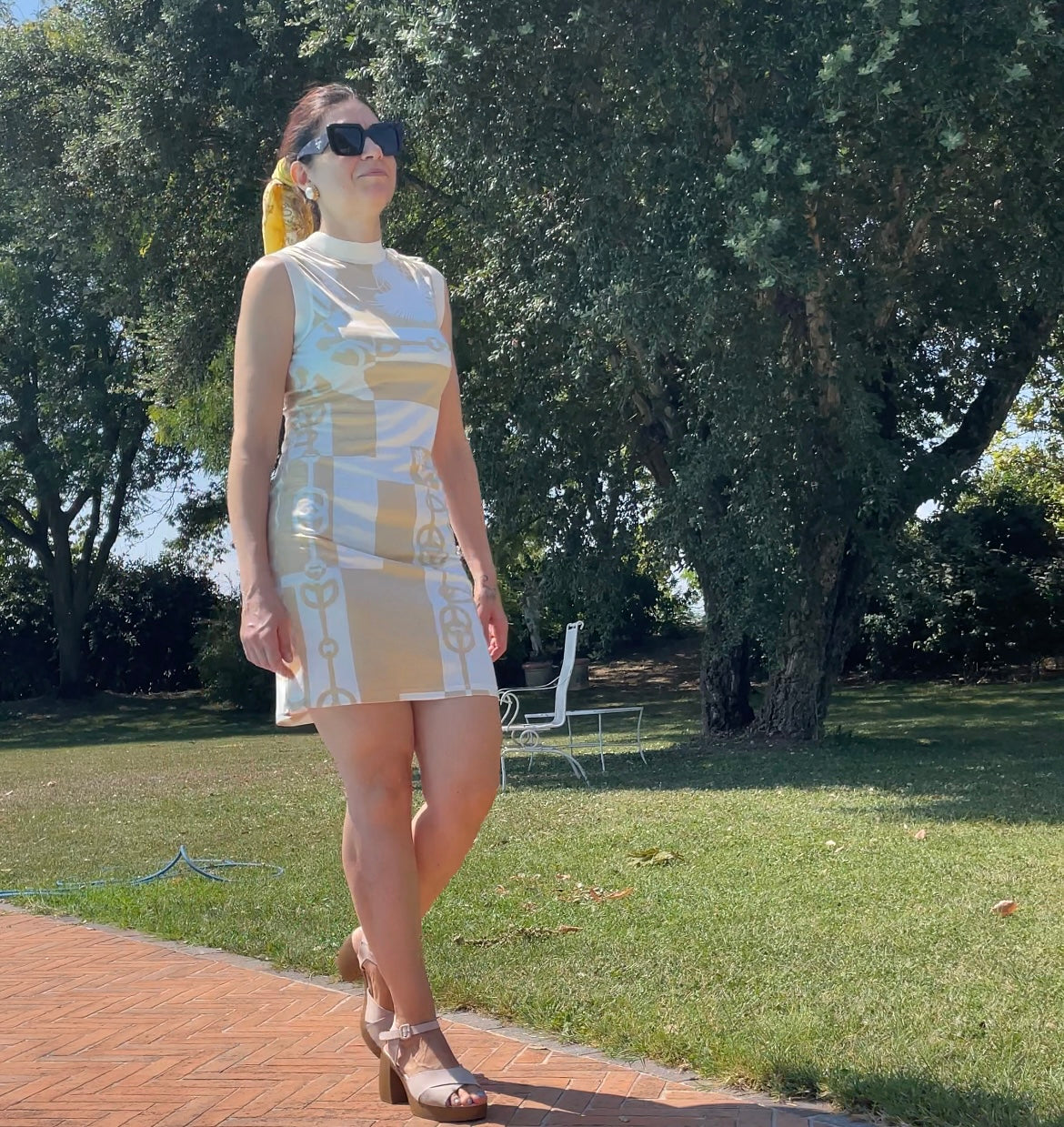 Hermès silk dress