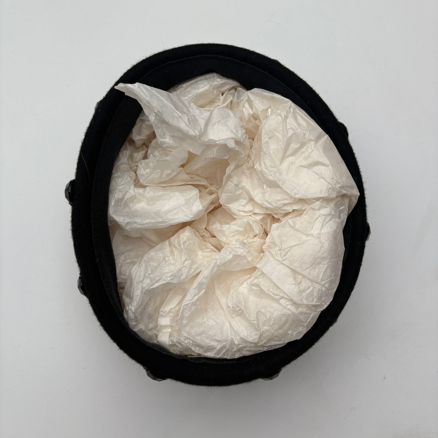 Pillbox nero- cappello tamburello