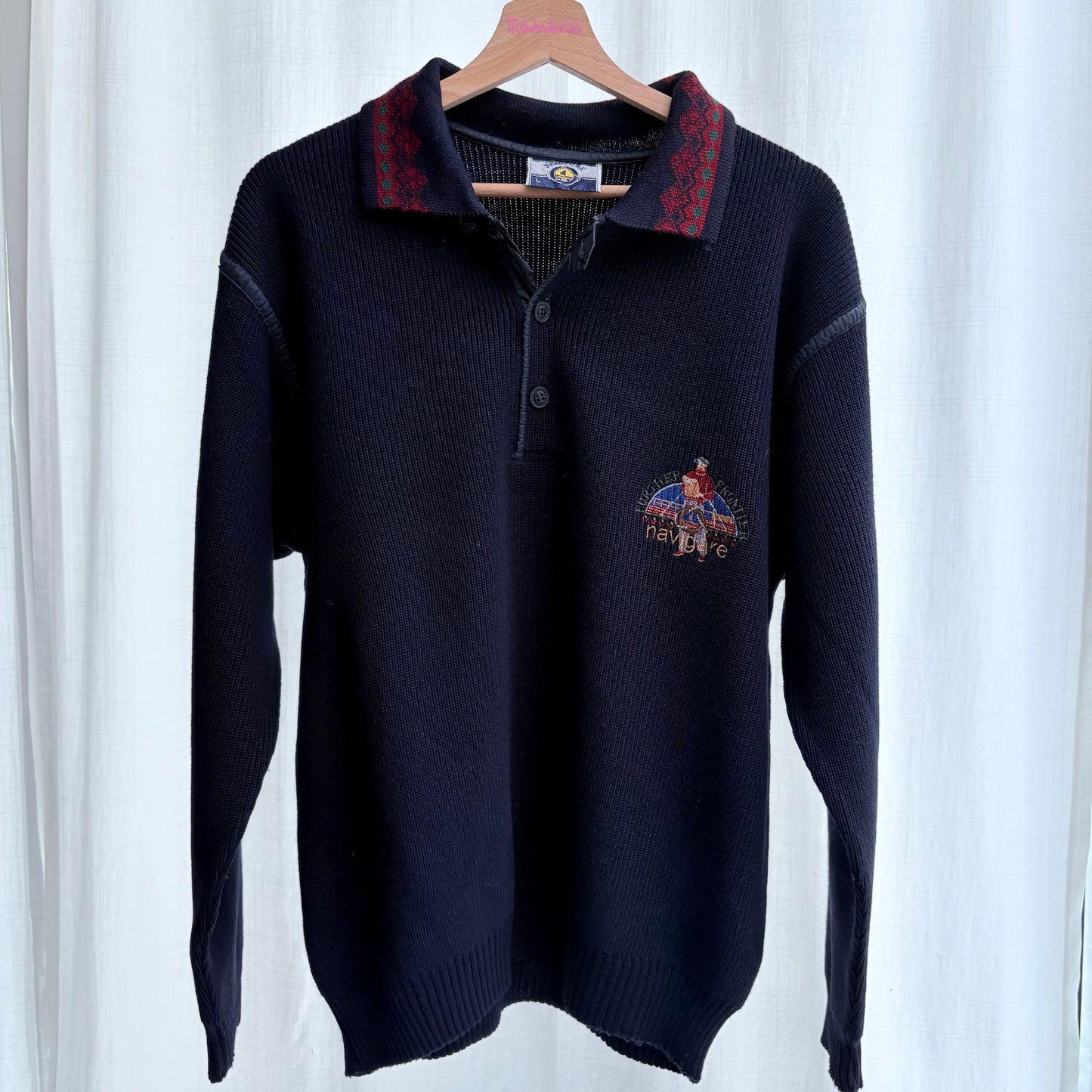 Polo in maglia colletto bordeaux