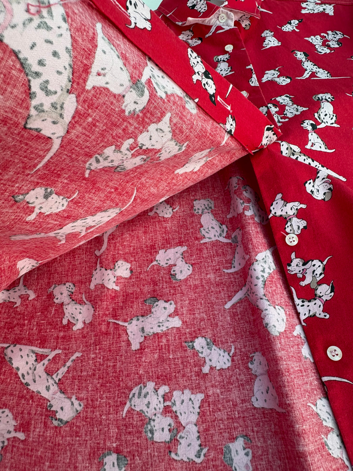 Camicia Schvili rossa con dalmata