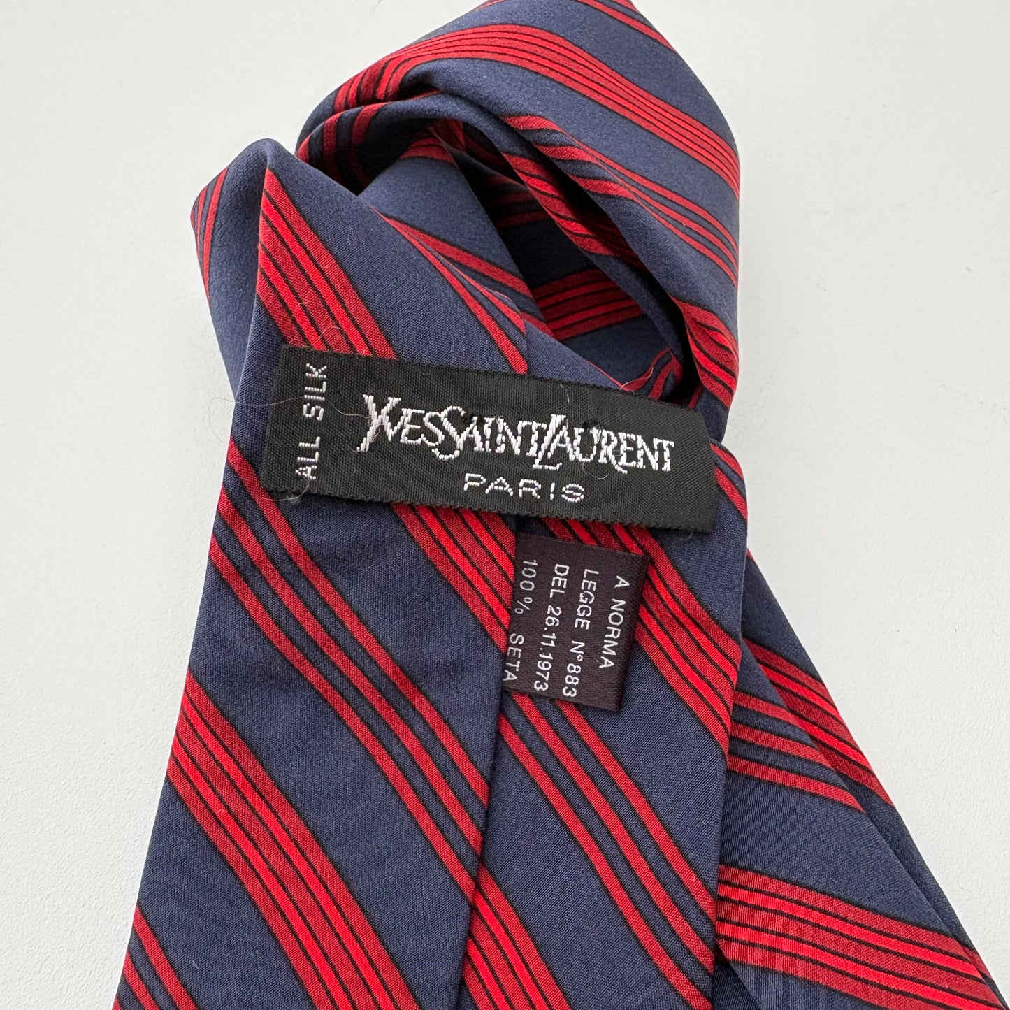 YSL regimental cravatta