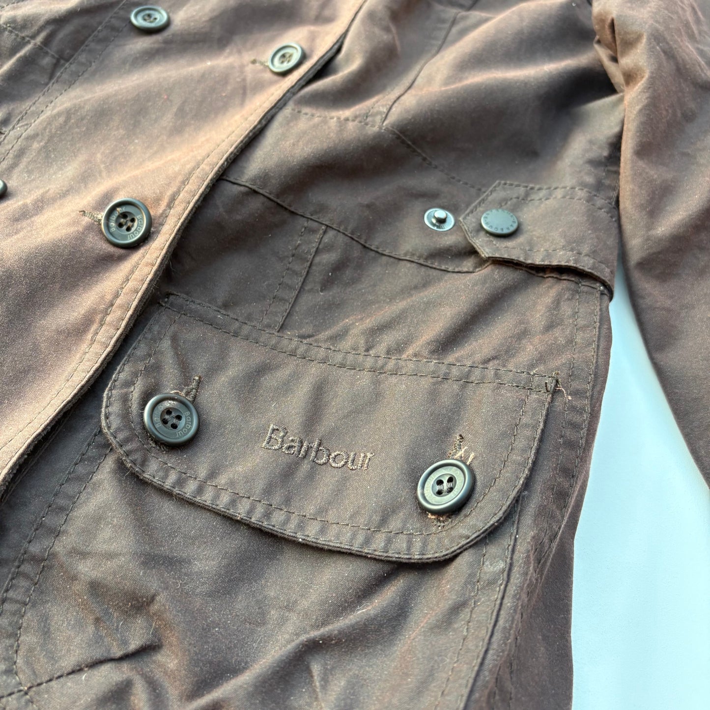 Barbour double breasted jacket