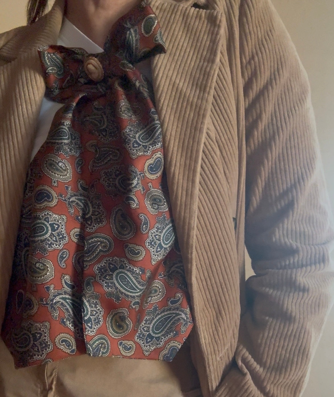 Fiocco paisley ruggine