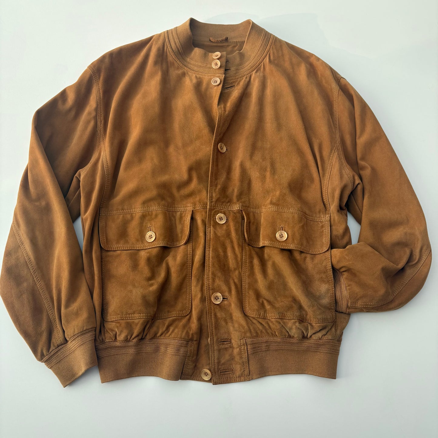 Rennino- bomber in pelle scamosciata
