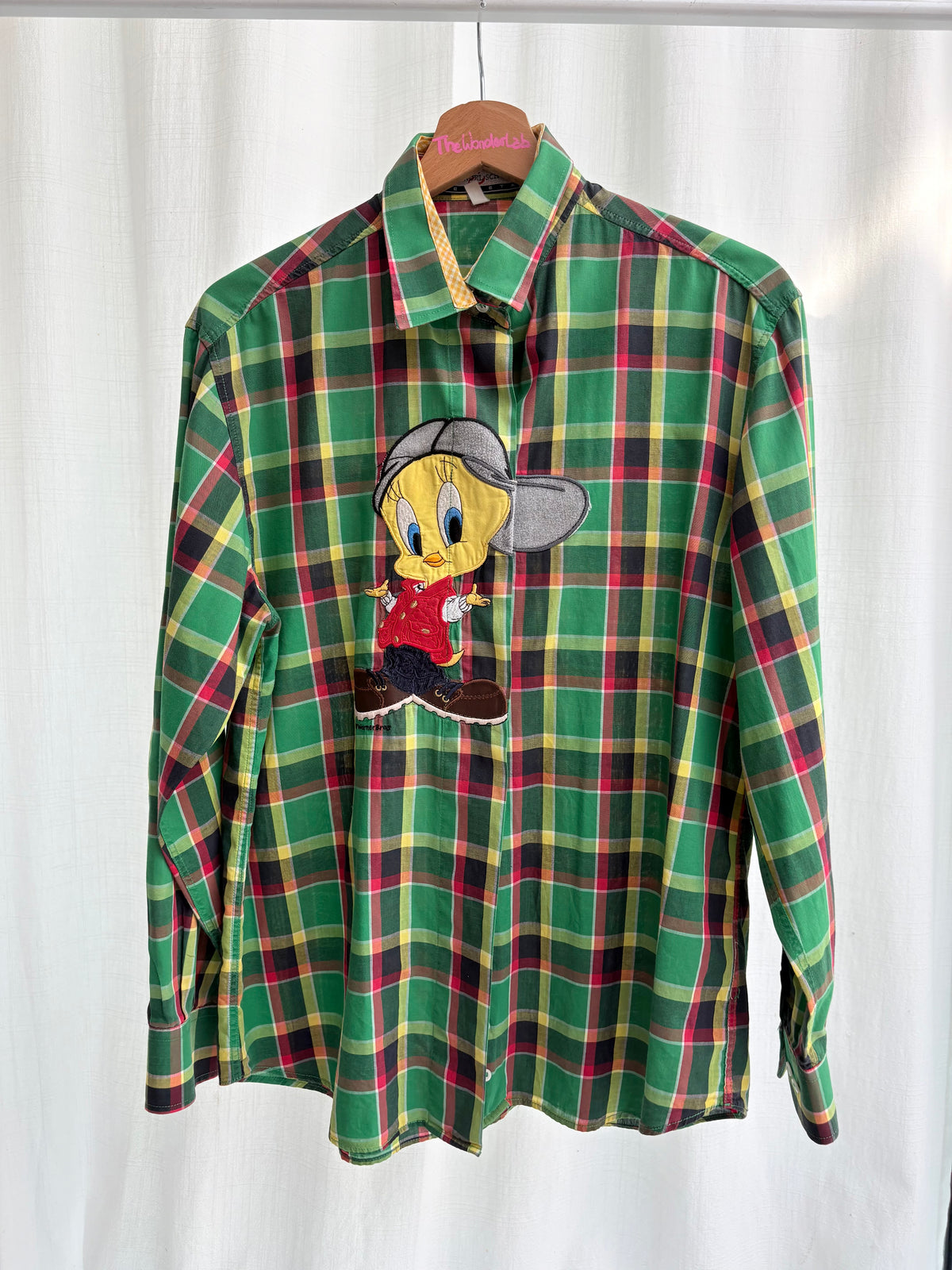 Camicia Schvili scozzese verde