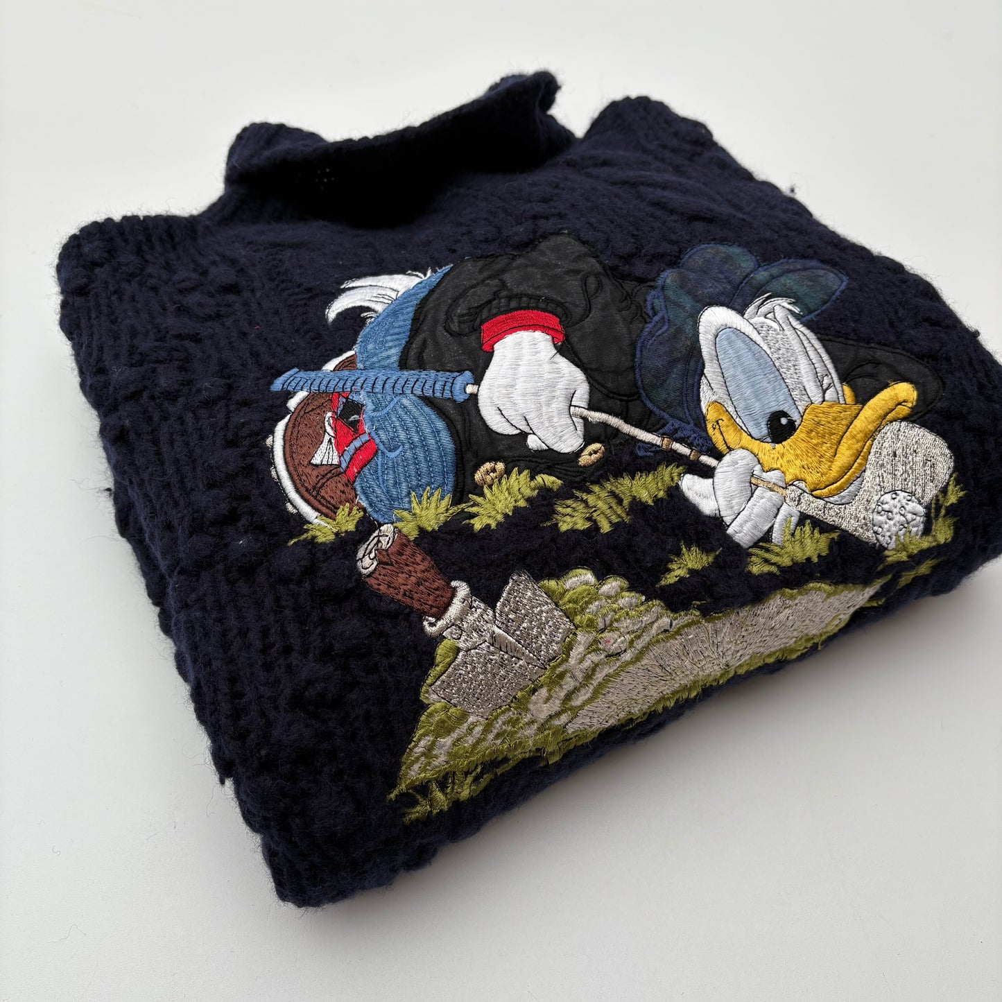 Paperino Pull collo alto con mohair