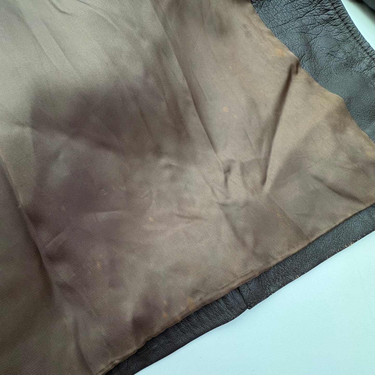 Trench vintage in pelle