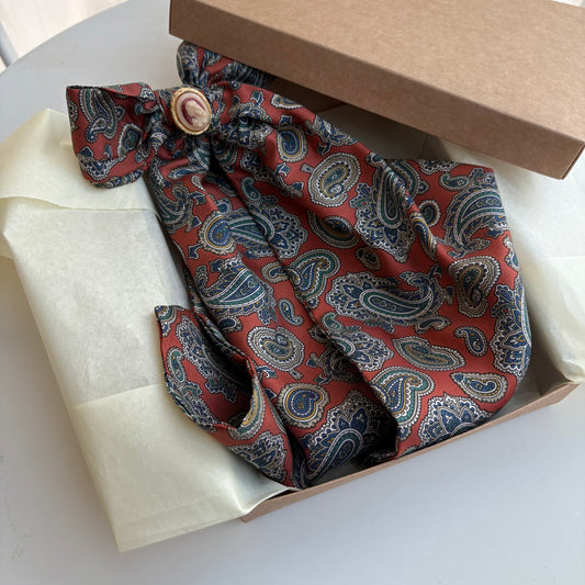 Fiocco paisley ruggine