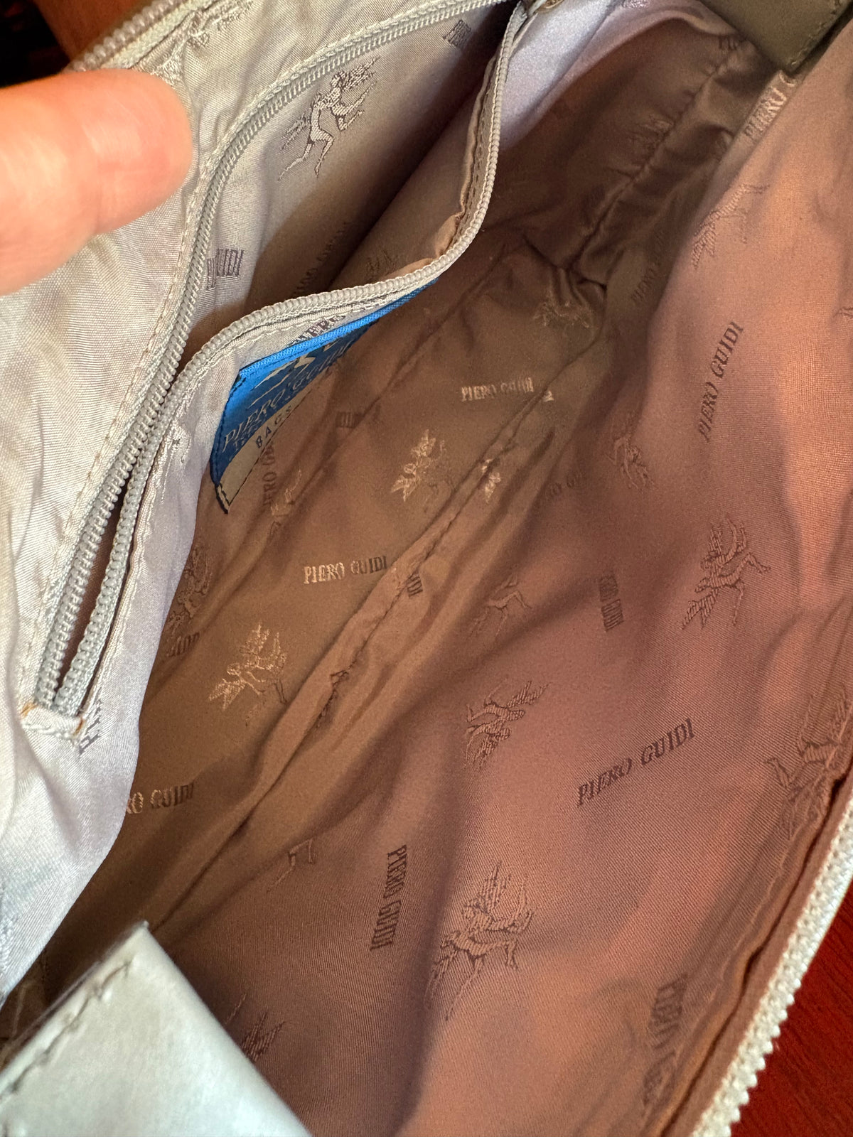 Borsa intreccio argento Piero Guidi