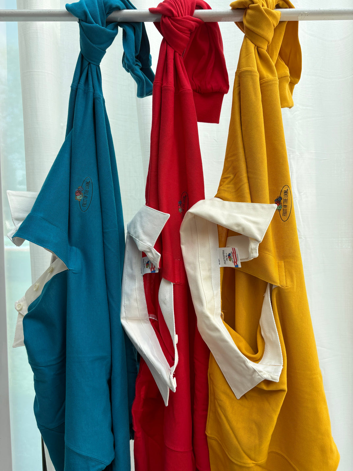 Polo rugby Fruit of the loom rossa