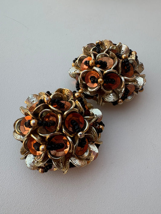 Orecchini 80’s ortensie