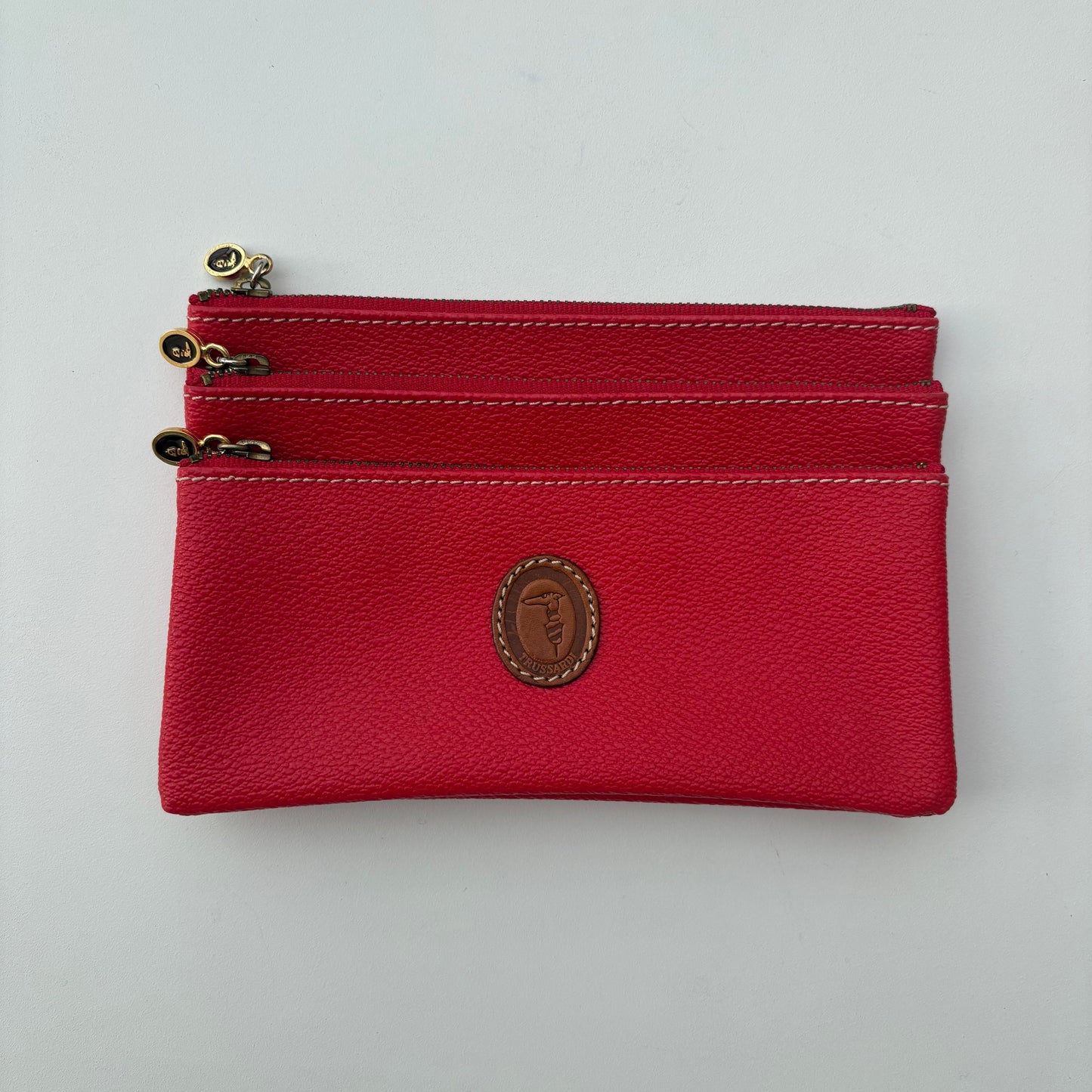 Pochette tris rossa Trussardi