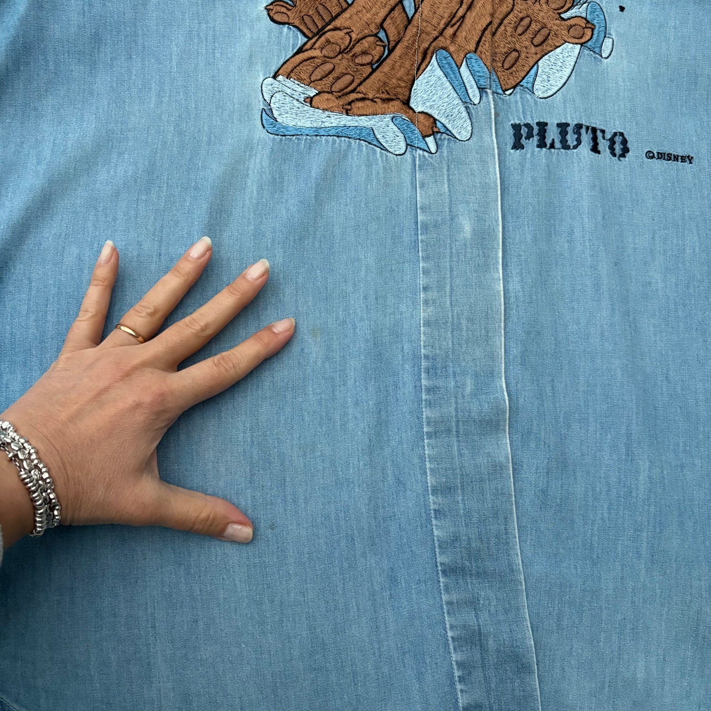 Pluto denim con difetti