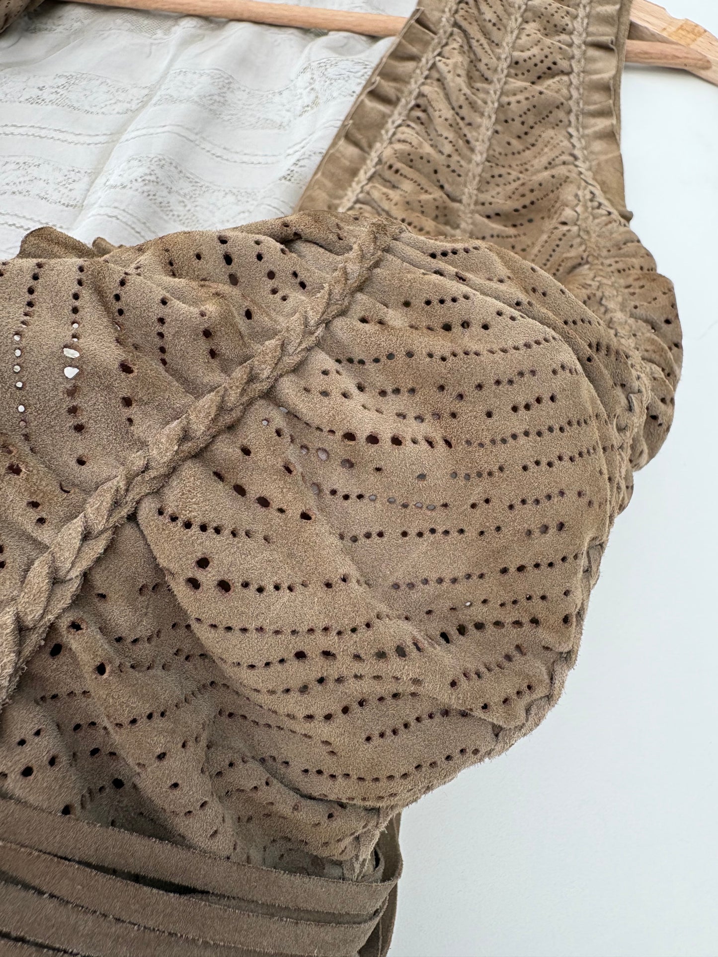 Gilet pelle scamosciata Roberto Cavalli