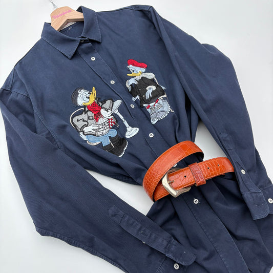 Paperino e paperina blu shirt
